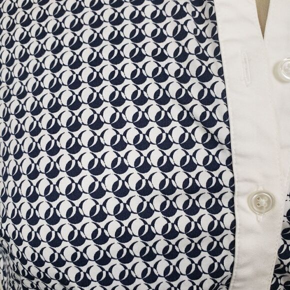 Ann Taylor blue and white shirt dress - Picture 8 of 8